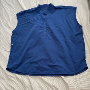 Winning blue Figs rafaela scrub top.